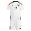 Conjunto (Camiseta+Pantalón Corto) Alemania Wirtz 17 Primera Equipación Euro 2024 - Niño